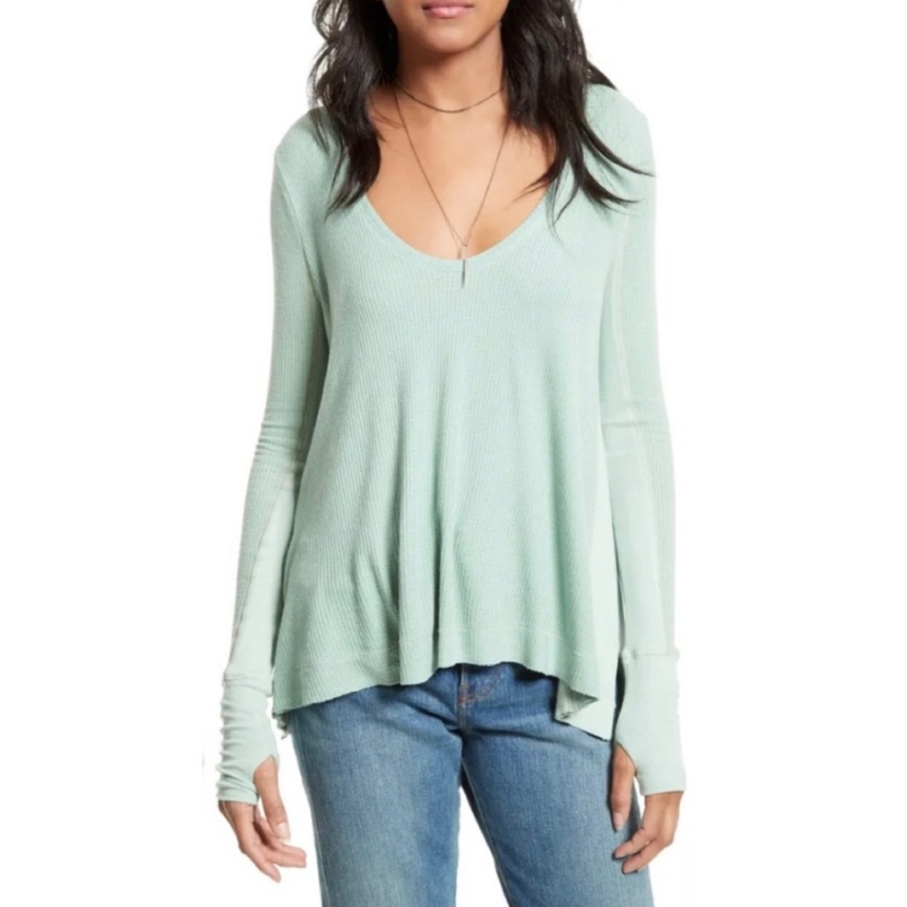 Free People Malibu Thermal Long Sleeve Top
